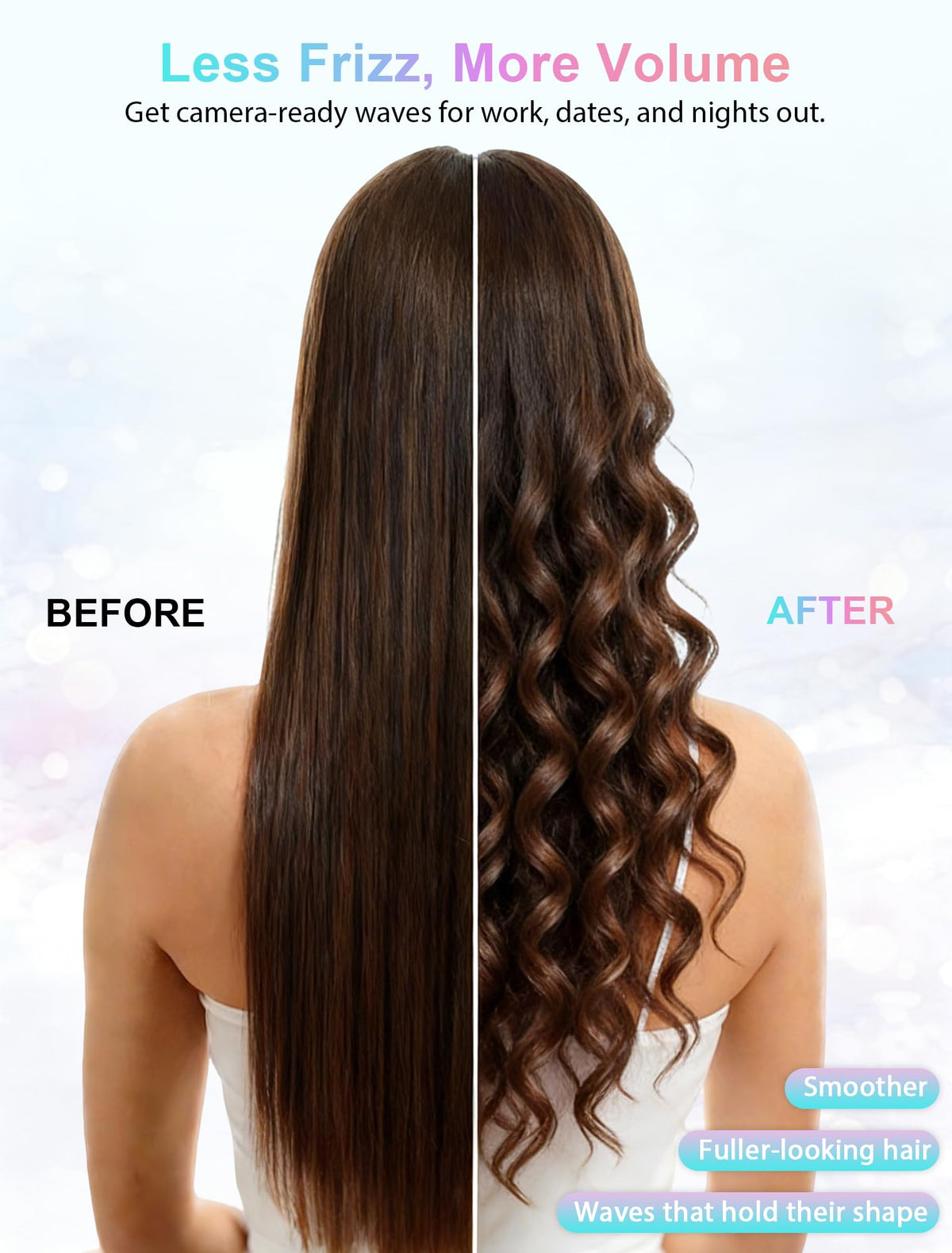 DAN Technology curling iron heat dial close-up shows precise control for customized styling.