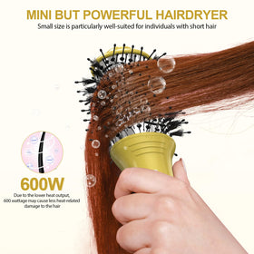 DAN Technology 2-inch ionic oval barrel for smooth, frizz-free finishes.