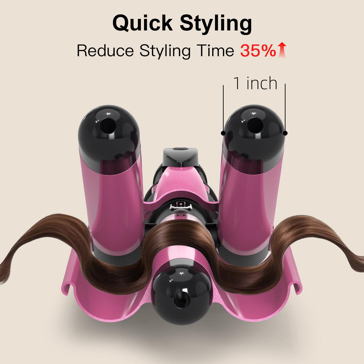DAN Technology 25mm triple barrel for smooth, long-lasting waves.