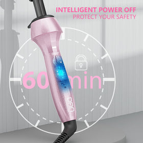 Ceramic tourmaline glaze on the pink hot comb reduces static and adds shine