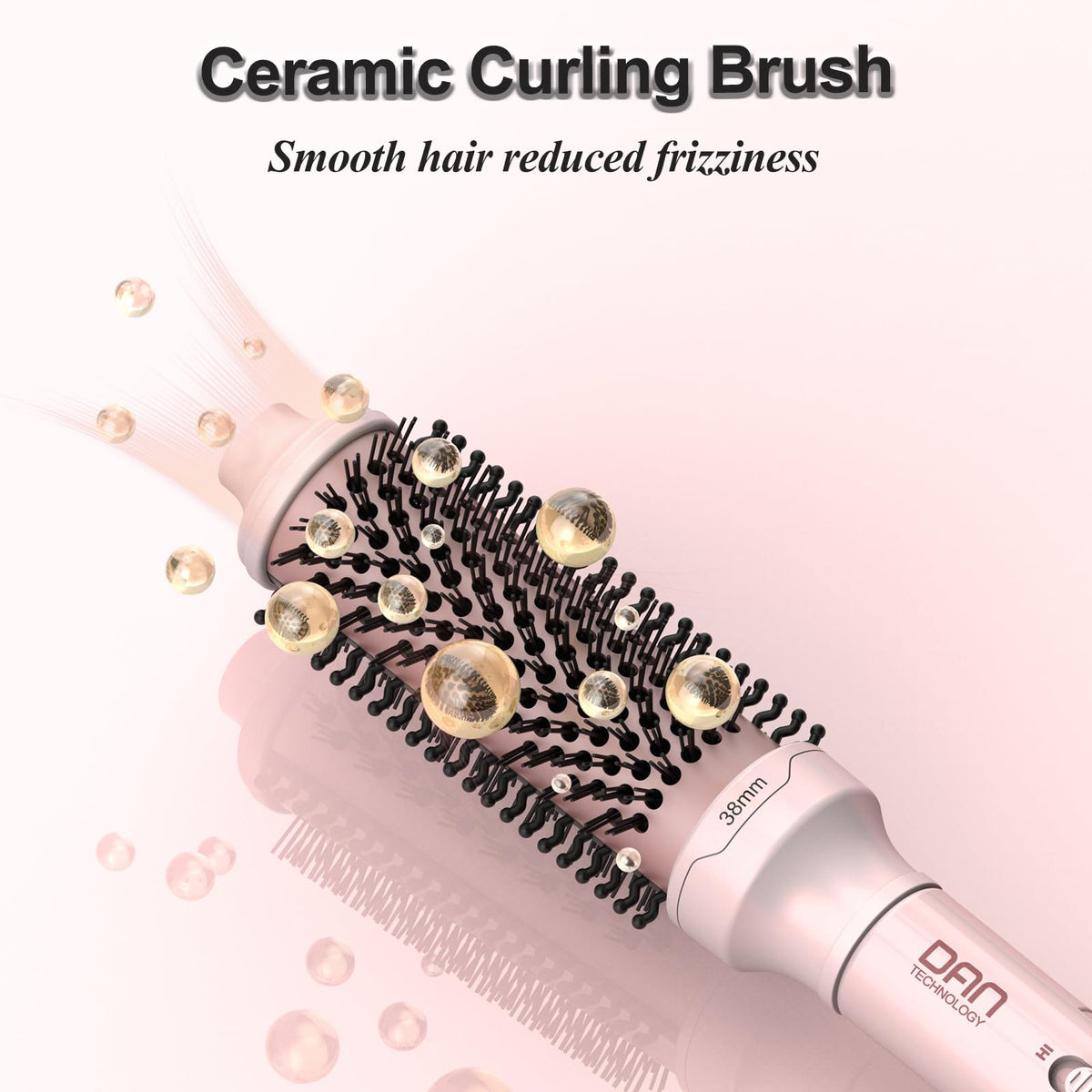 DAN Technology comb-and-curl design lets you shape curls and tame frizz.