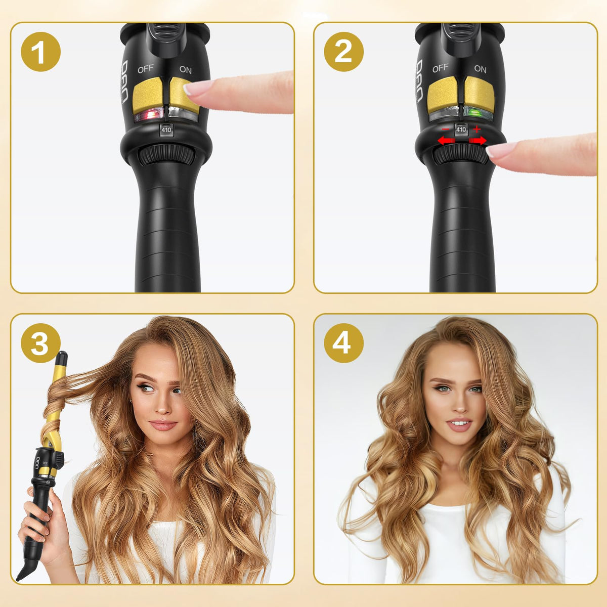 DAN Technology curling iron auto shut-off adds safety after styling.