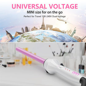 DAN Technology Curling Iron dual voltage for international travel styling.