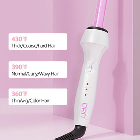 DAN Technology Curling Iron with temperature control for different hair types.