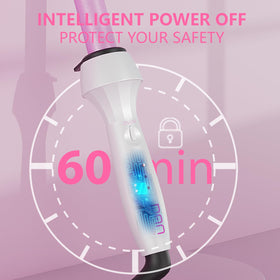 DAN Technology curling wand ergonomic grip for comfortable handling.