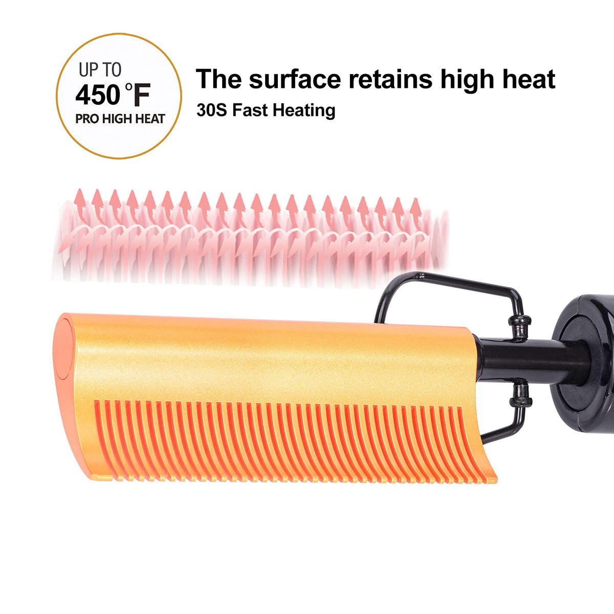 DAN Technology curved ceramic hot comb heats evenly for quick straightening