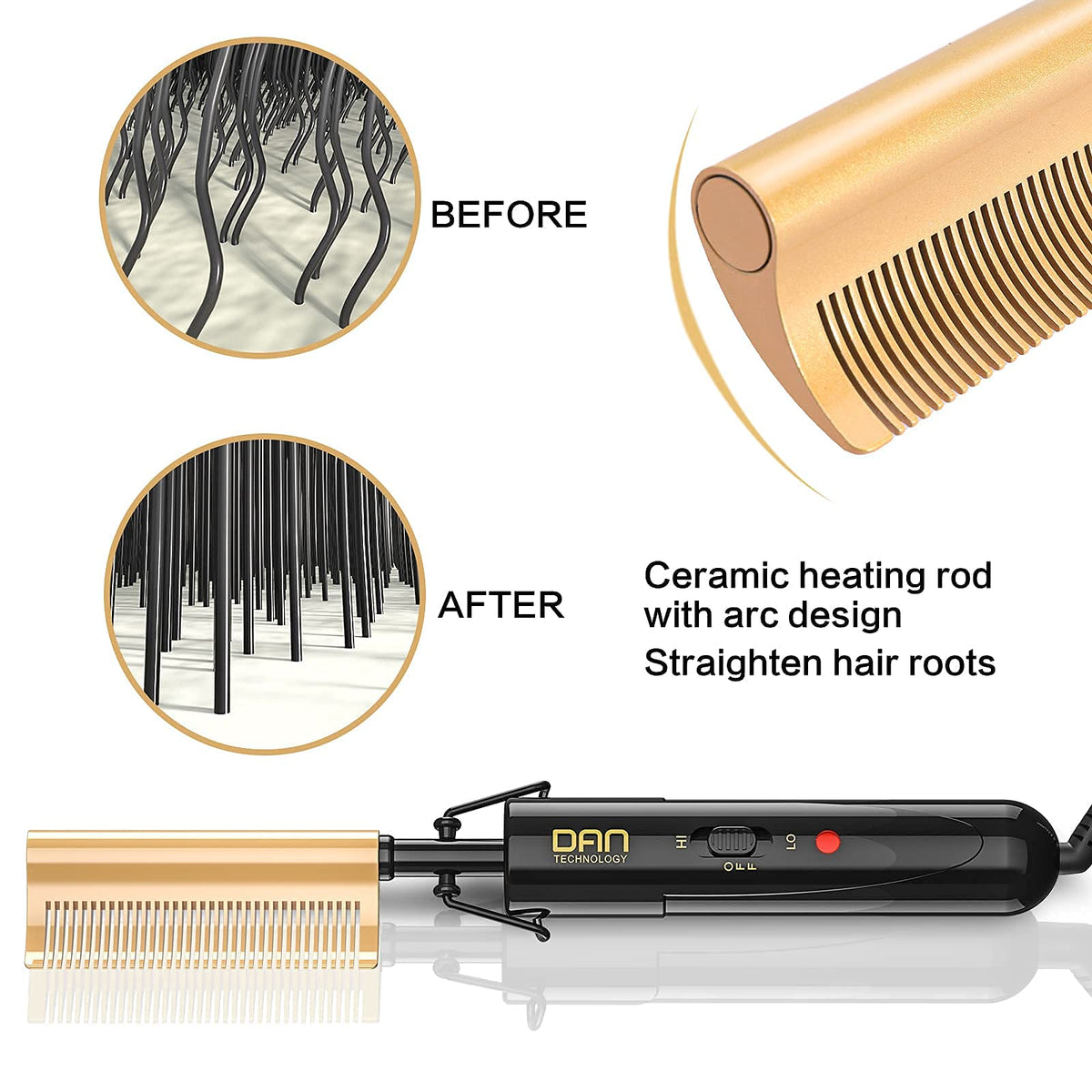 DAN Technology temperature display helps you set precise styling temperatures