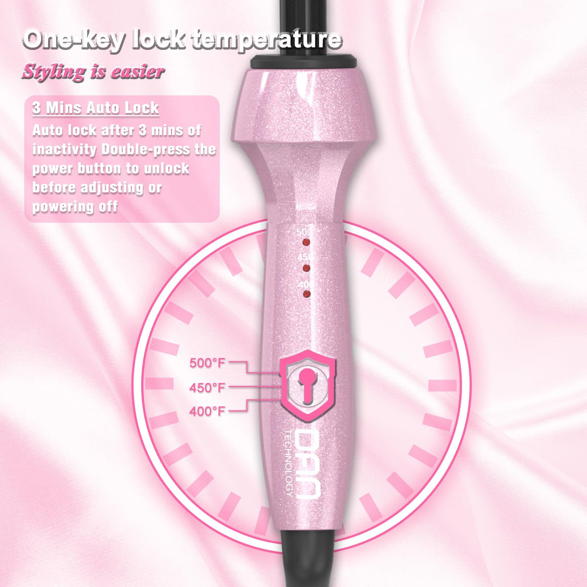 DAN Technology Dan 500℉ hot comb with auto-shut-off feature for safety