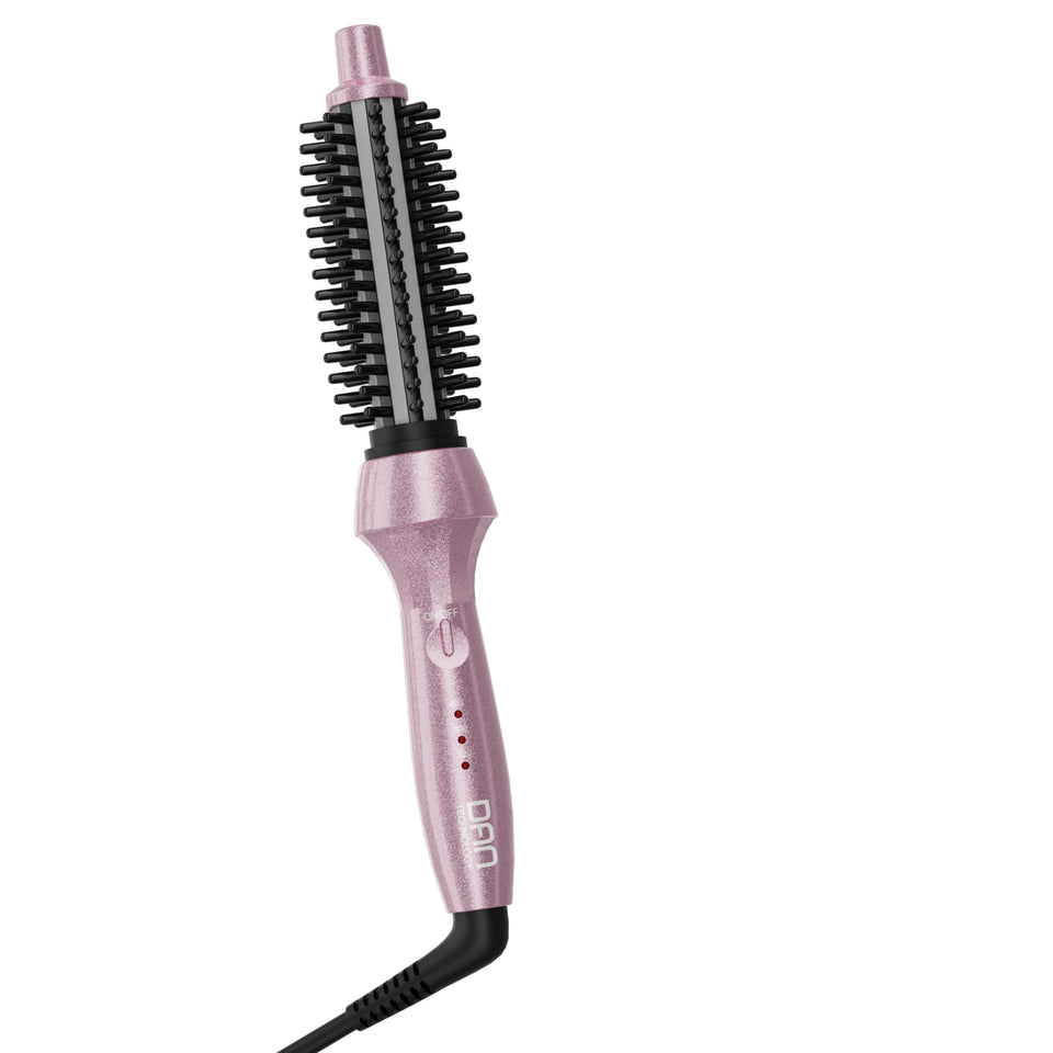 DAN Technology Dan Curling Iron Brush with adjustable heat for customized styling.