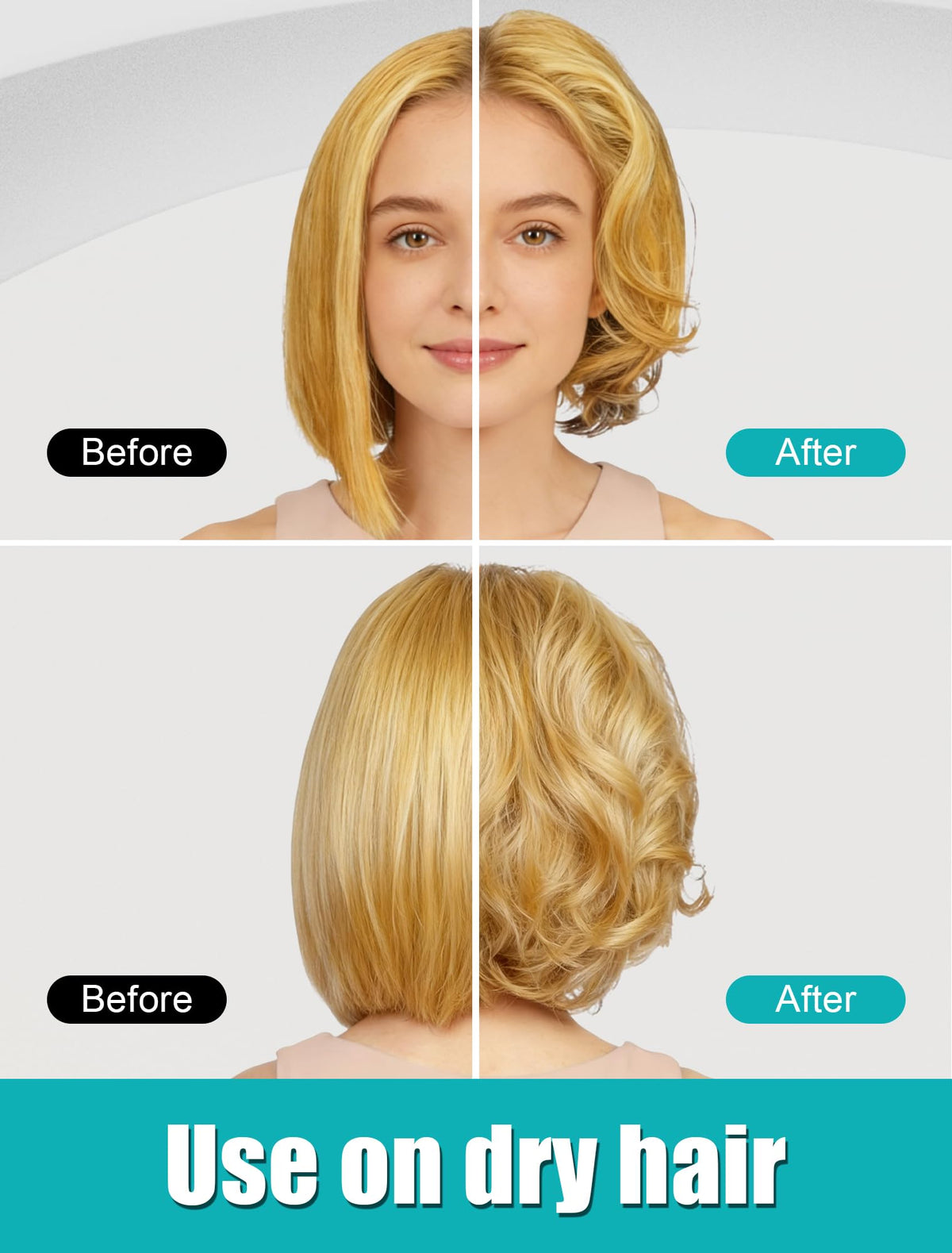 DAN Technology heated round brush front view highlighting ionic barrel for shine