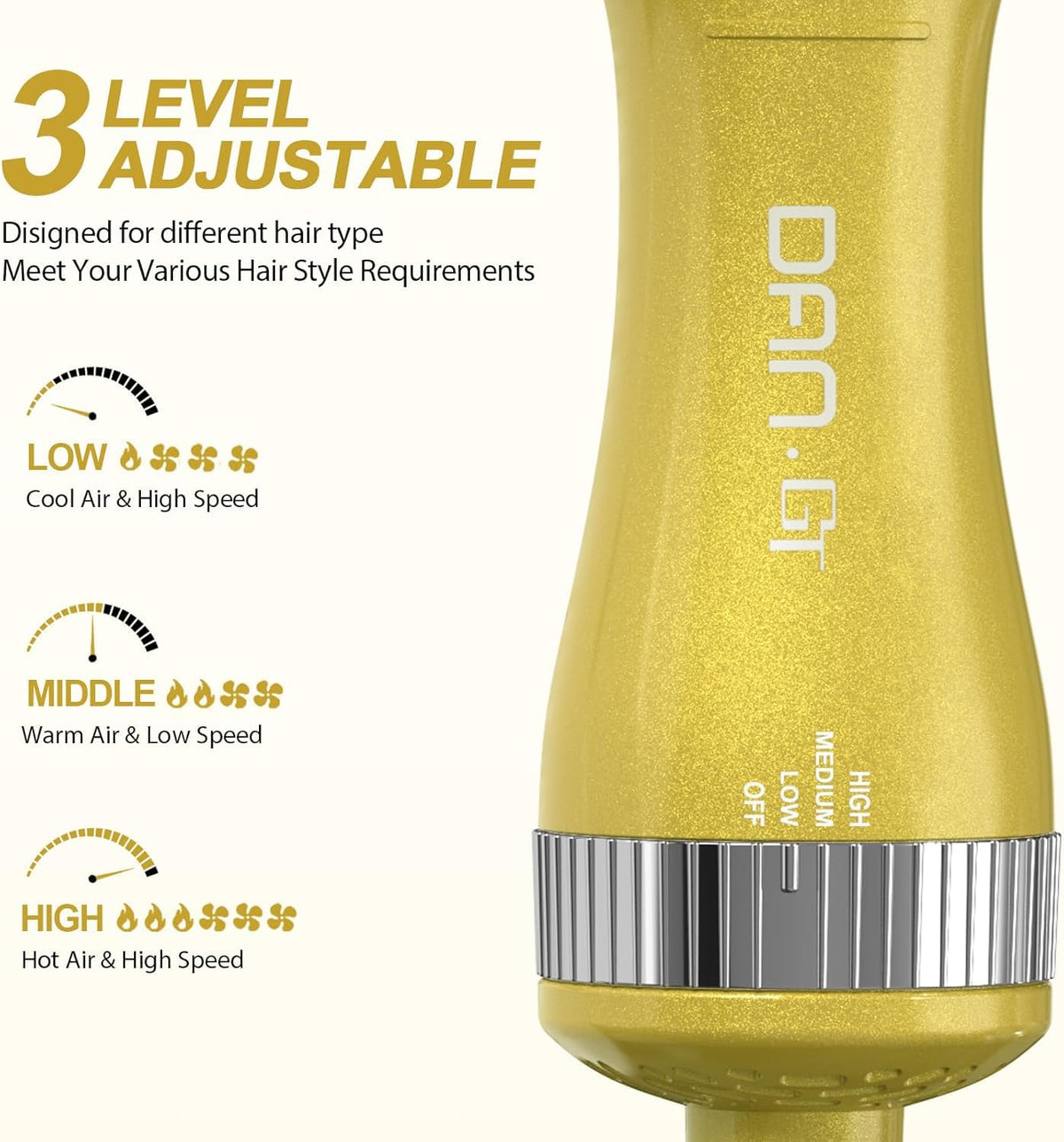 DAN Technology ionic ceramic-titanium barrel delivers shiny, controlled blowouts.