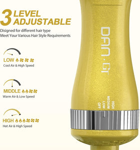 DAN Technology ionic ceramic-titanium barrel delivers shiny, controlled blowouts.