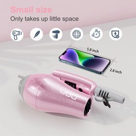 DAN Technology mini hair straightener with nano-titanium plates for fast, gentle styling.