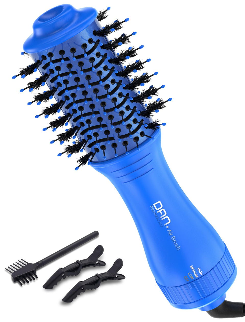 DAN Technology mini travel blow dryer brush styling short hair for smooth, voluminous results.