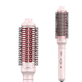 DAN Technology 1.5-inch heated round brush in pink for fast home blowouts.