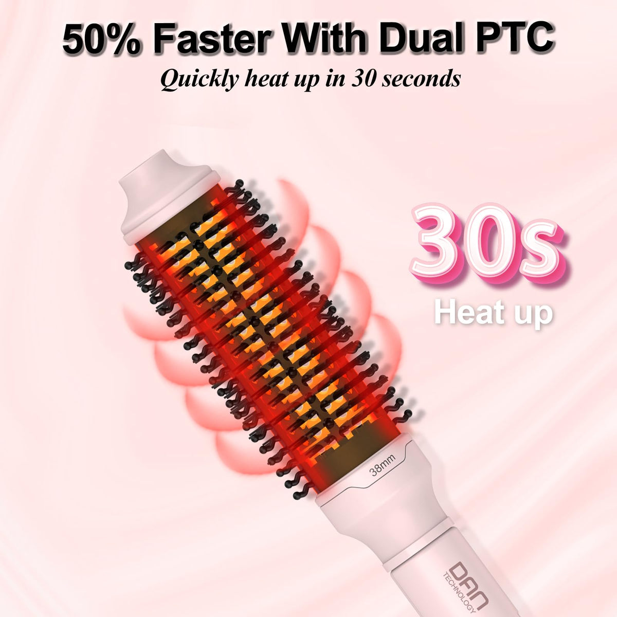 DAN Technology dual PTC heaters provide quick, consistent heat for reliable results.