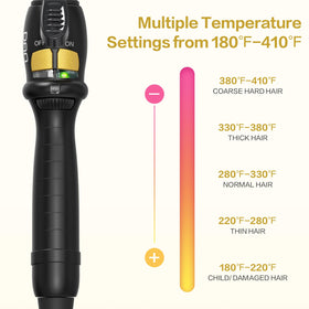 DAN Technology tourmaline ceramic barrel glow for smooth glide and even heat