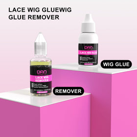 DAN Technology wig glue remover safely loosens adhesive on sensitive skin.