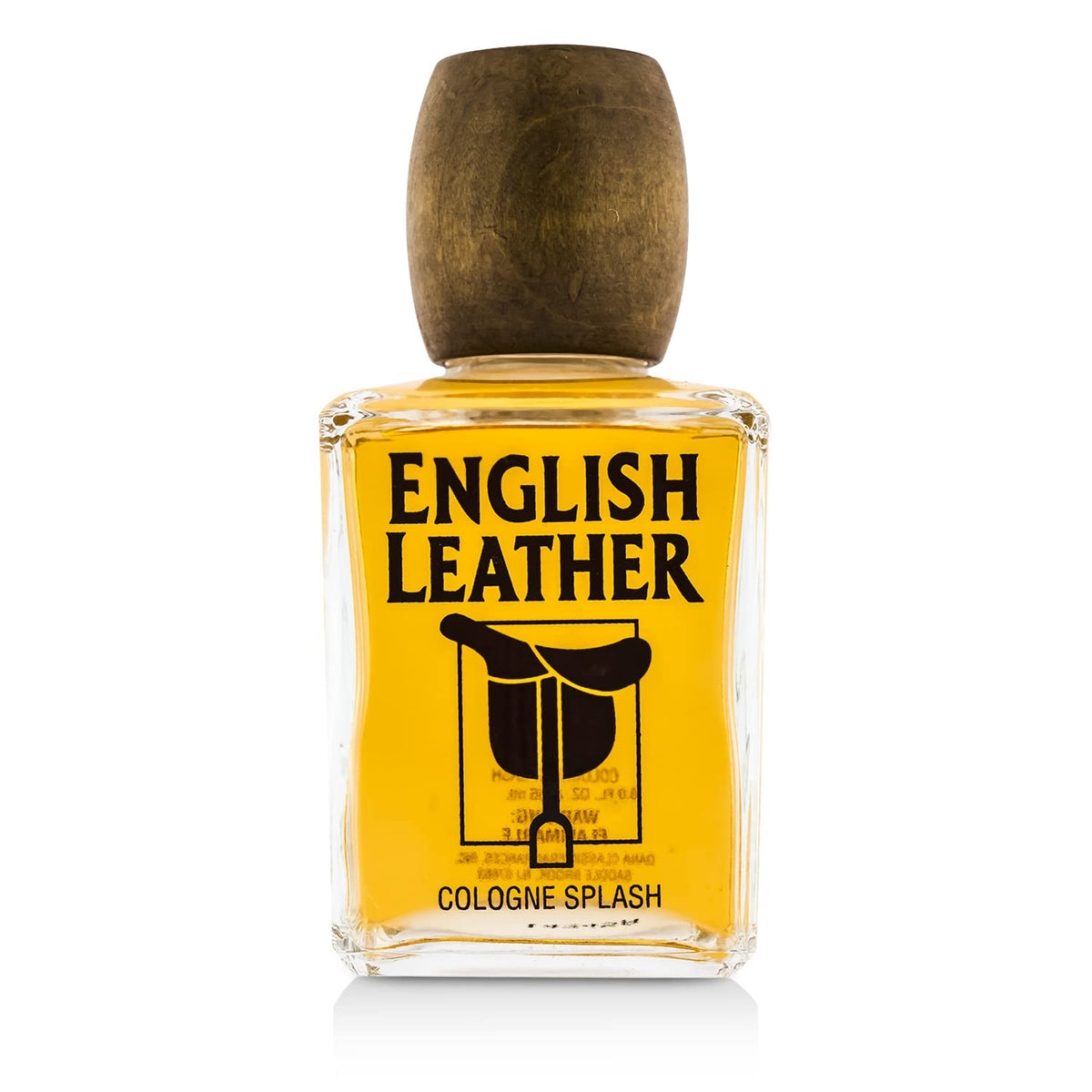 Dana English Leather bottle closeup, highlighting rich notes for versatile use