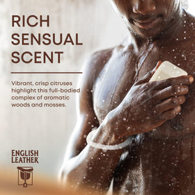 Dana English Leather soap on a rope with vintage 1930s Vienna-inspired elegance