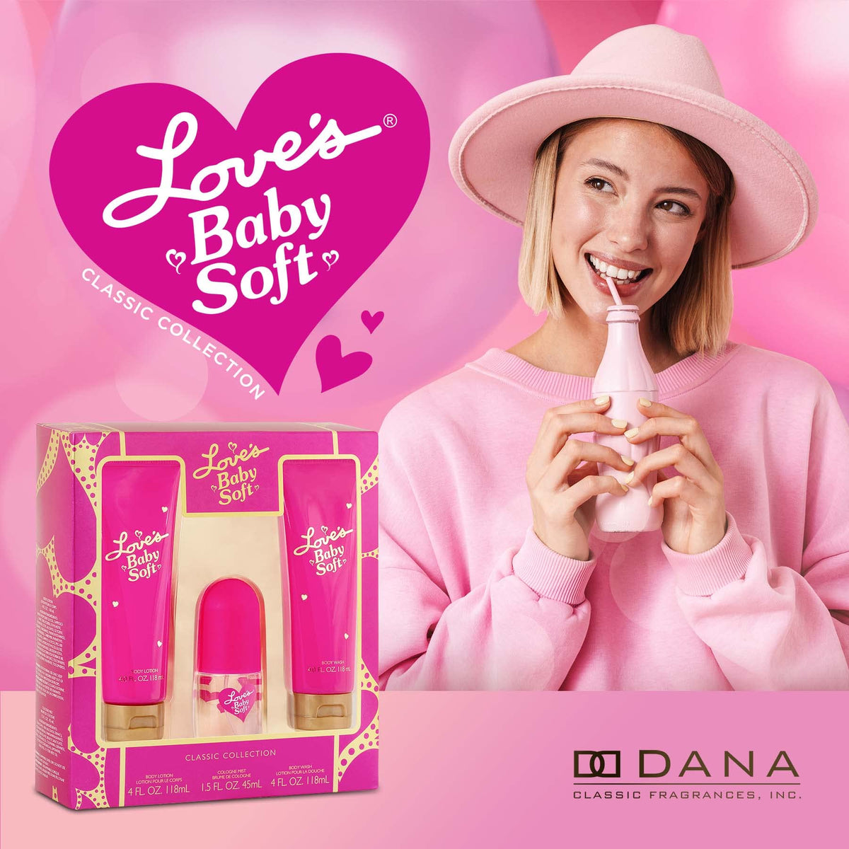 Dana Love Baby Soft Gift Set box open inside, showcasing soothing essentials for gentle baby care