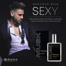 Close-up of Dana Monsieur Musk cap for easy fragrance handling