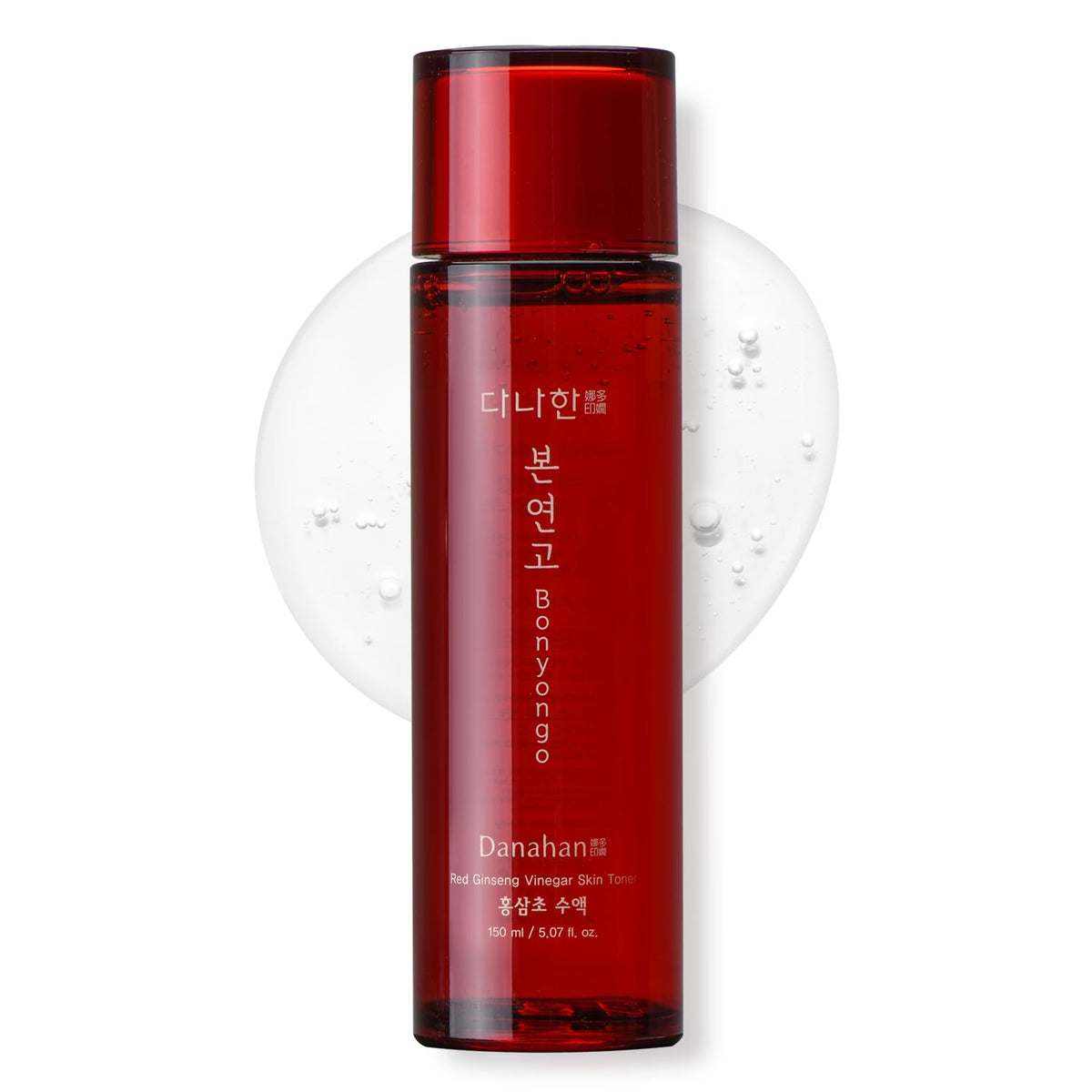 Danahan Korean Red Ginseng Vinegar Toner bottle with glow-ready hydration.