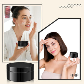 Dandat durable lightweight jars for gel, creams, and beauty samples.