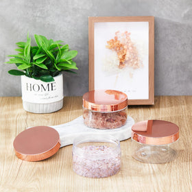 Dandat cosmetic sample jars ready for travel or sharing