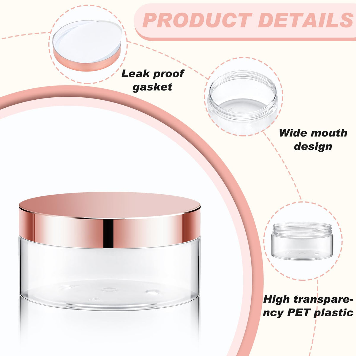 Dandat UV-protected jars preserve cosmetics and DIY materials