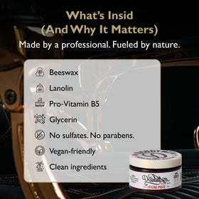 DandyMen USA-made quality uses clean ingredients for worry-free grooming.