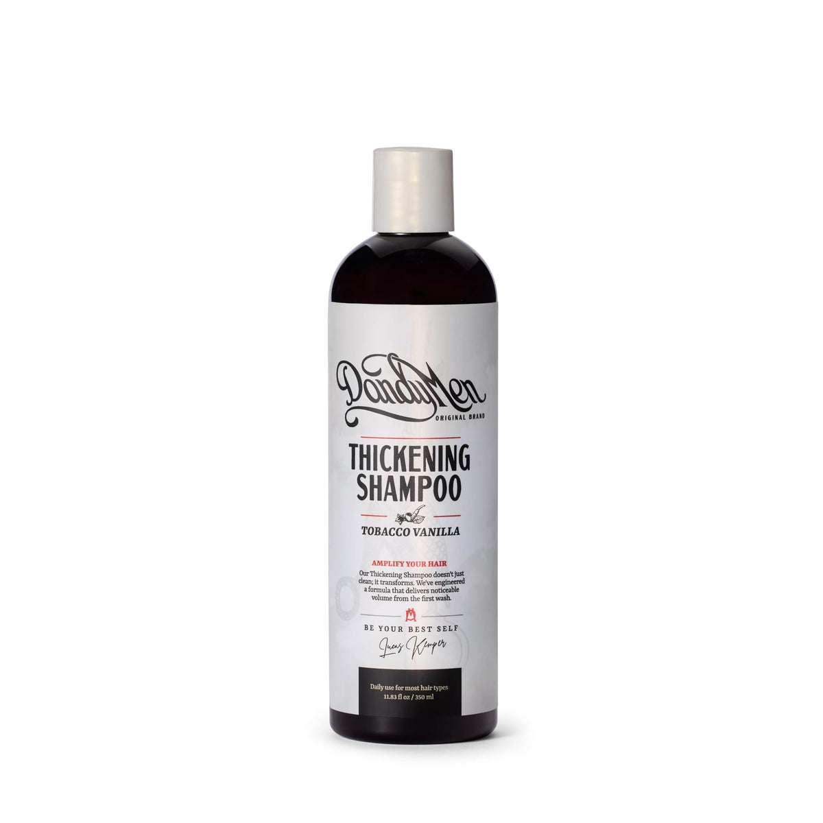 DandyMen Tea Tree Conditioner bottle shown for daily scalp care and hydration
