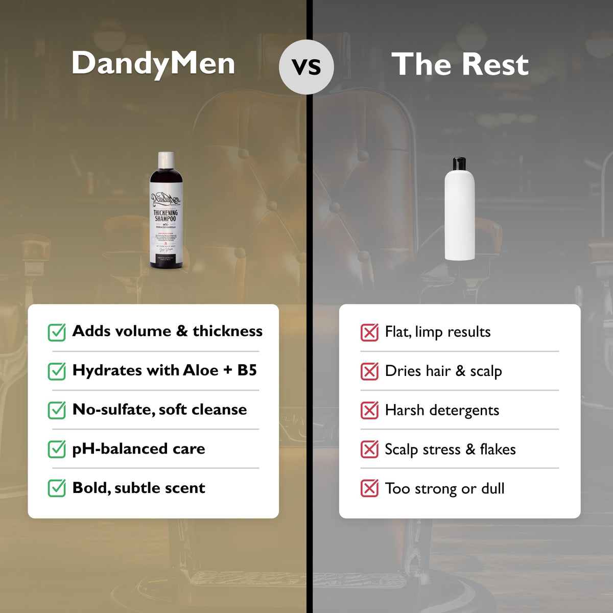 DandyMen Tea Tree Conditioner being applied for smoother hair
