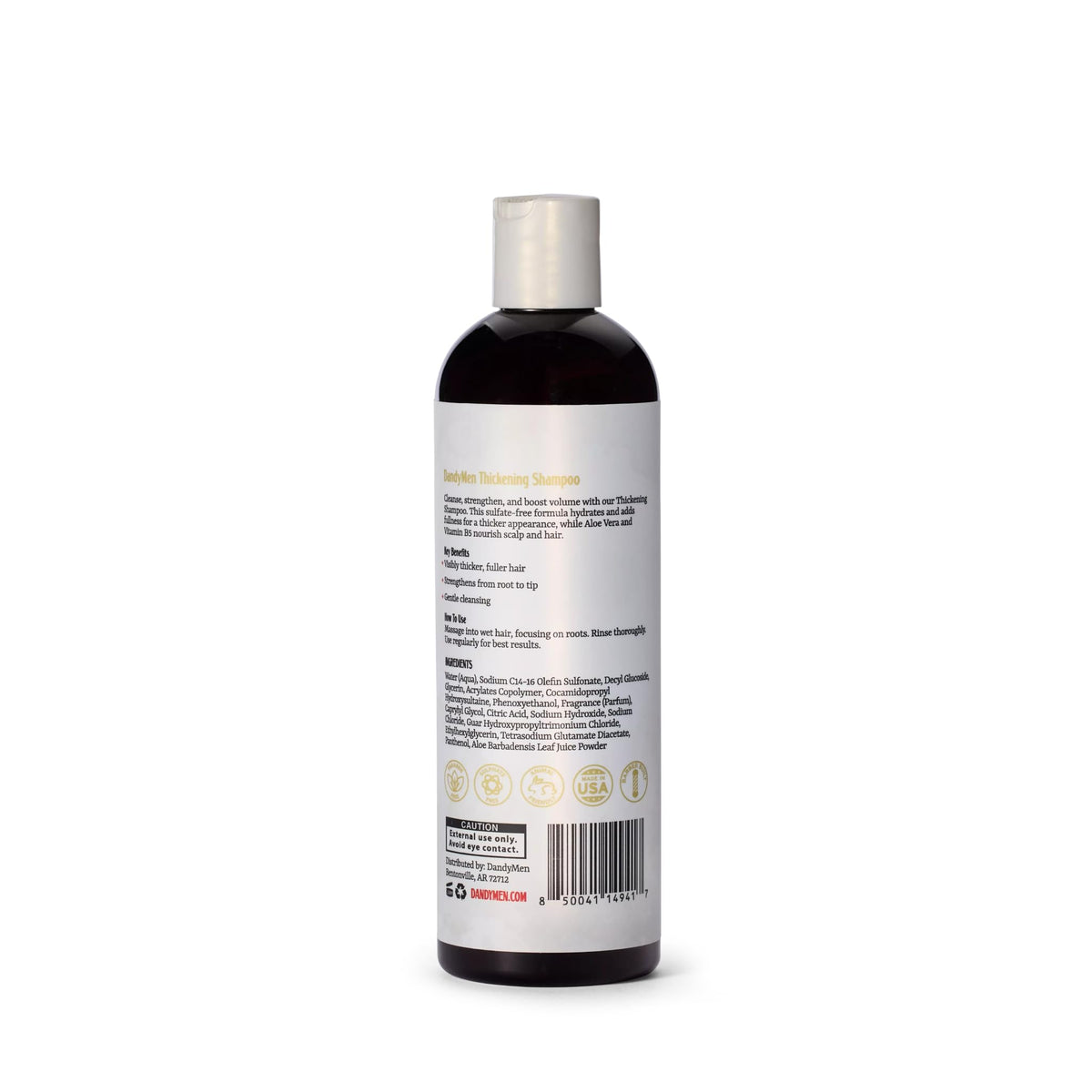 Recyclable packaging of DandyMen Tea Tree Conditioner