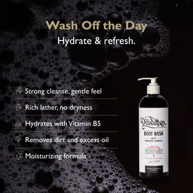 Rich foaming lather from DandyMen Tobacco Vanilla during shower.