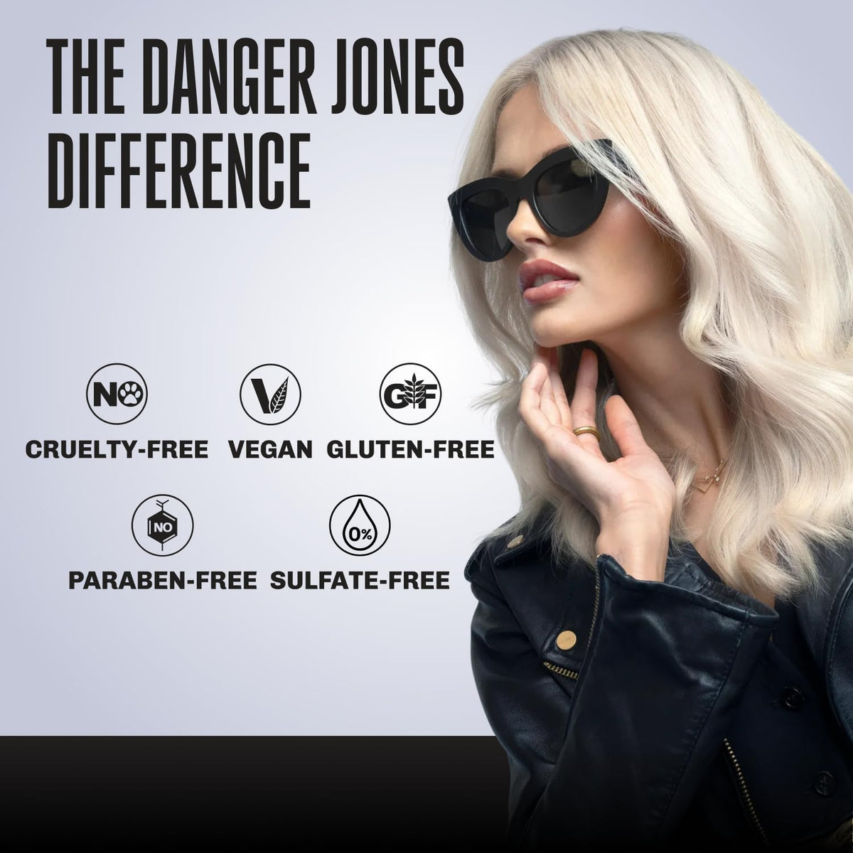 Danger Jones Killer Blonde Shampoo for bleached hair enhances cool brightness