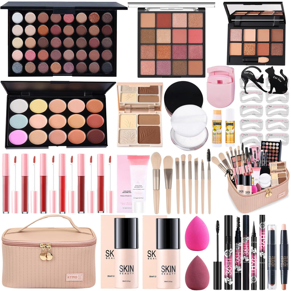 DANGSHAN All-in-One Makeup Kit eyeshadow palette with versatile shades for day-to-night looks.