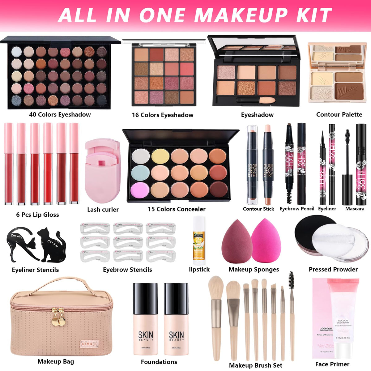 DANGSHAN kit foundation and primer providing smooth long-lasting base for everyday wear.