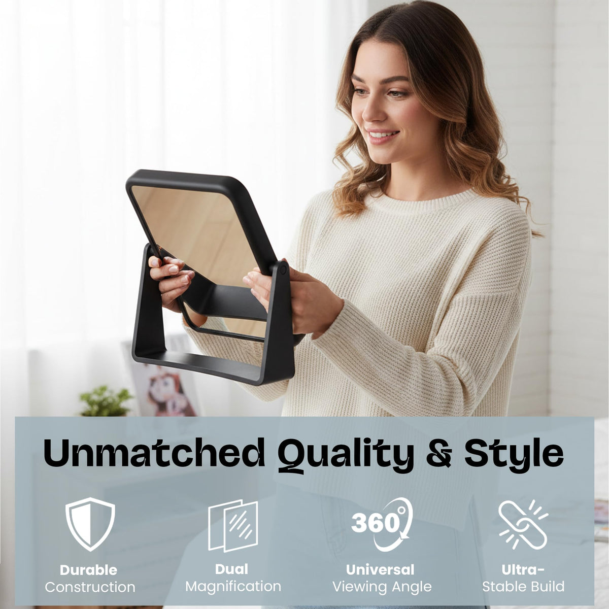 Durable Danielle Creations mirror for reliable daily beauty routines.
