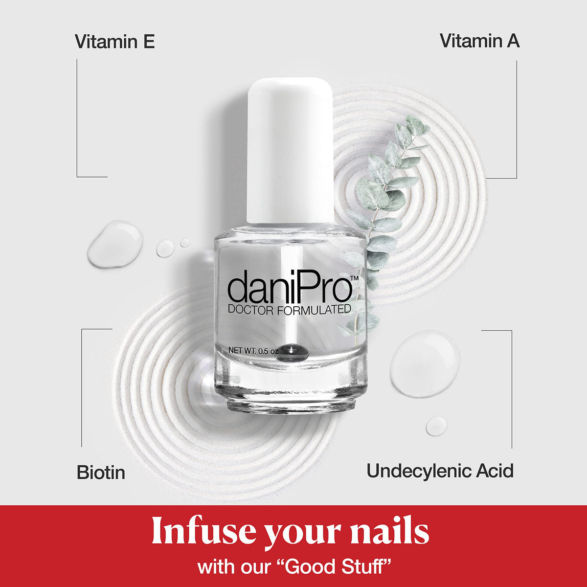 daniPro base coat nourishing-nutrients support healthier-looking nails