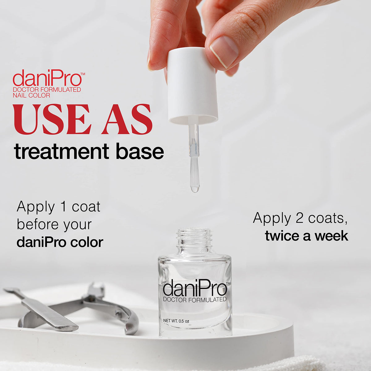 daniPro base coat undecylenic-acid offers fortified protection against daily wear