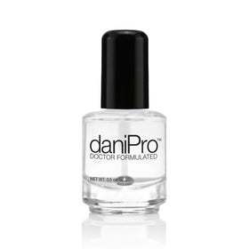 daniPro glossy clear top coat for high shine and protection.