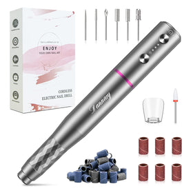 DANNARY electric nail drill kit front view for precise manicure setup.
