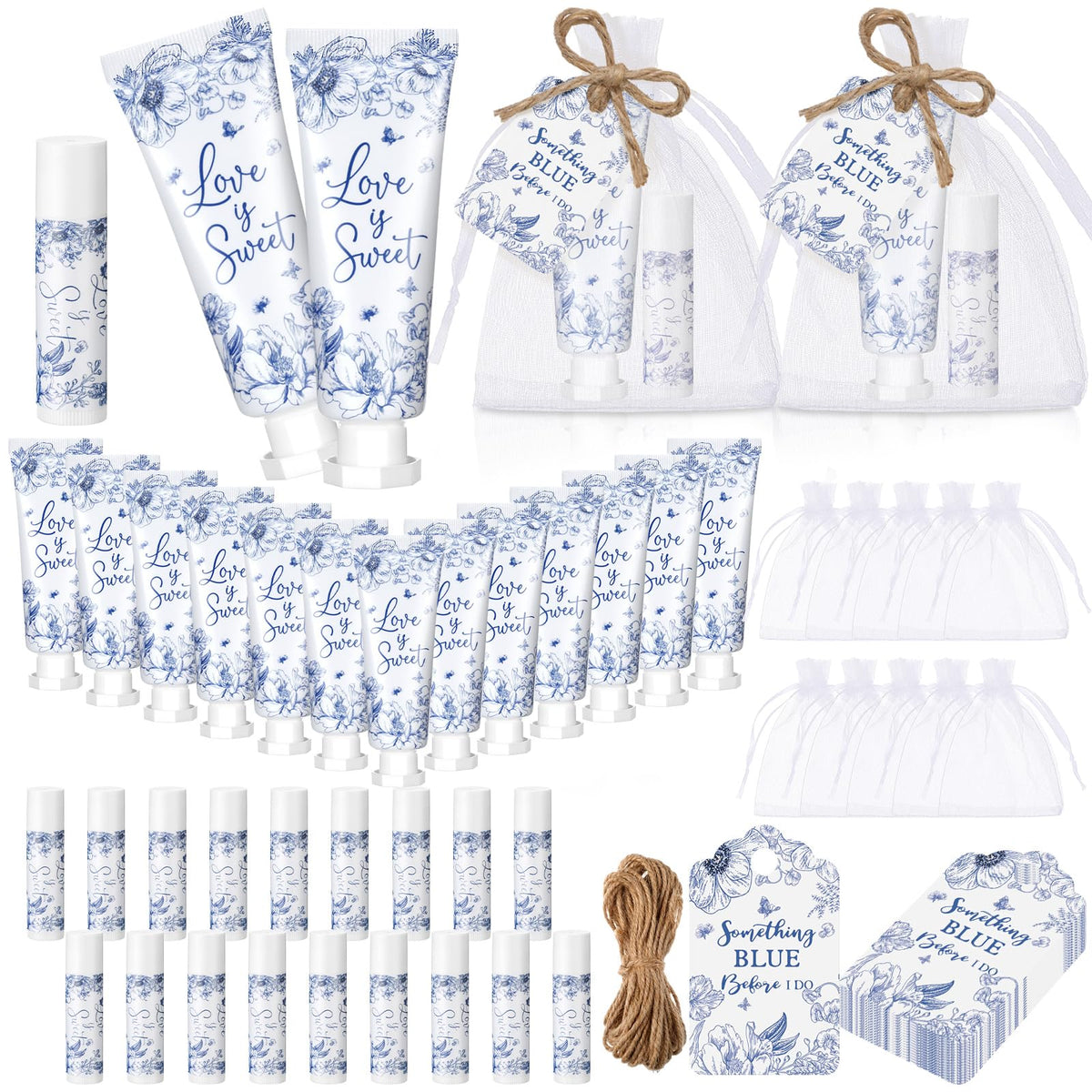Dansib bridal shower gift set with hand cream and lip balm for guests