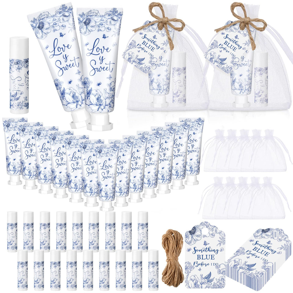 Dansib bridal shower gift set with hand cream and lip balm for guests