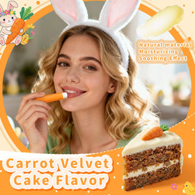 Dansib carrot lip balm glossy finish gives subtle shine.