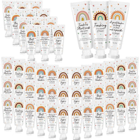 Dansib hand cream gift set with boho rainbow design, ideal for quick moisturization.