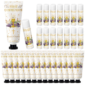 Dansib 15-set First Communion gift kit with moisturized hands and lips for guests.