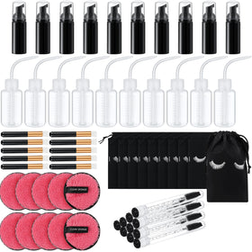 Dansib lash cleaning kit with 60 pieces for at-home cleansing