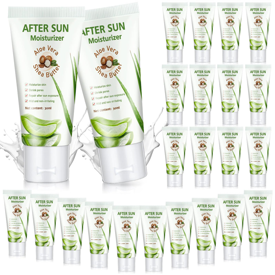 Dansib mini after sun lotion bottle, 1 oz, soothing hydration after sun exposure.
